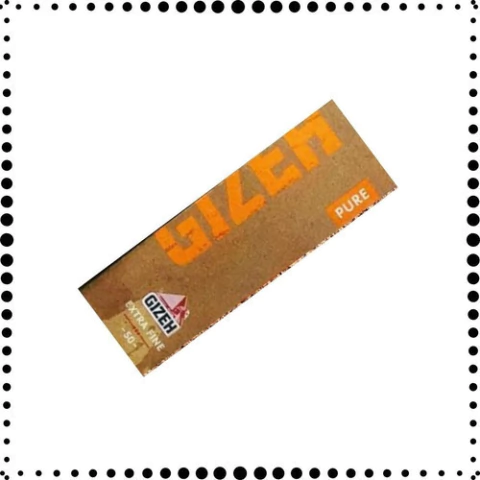 10 Libritos De Papeles Gizeh Pure Extra Fino Orgánico 70mm