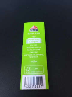 10 Libritos Papel Gizeh 1 1/4 Quemada Lenta (no Ocb Raw Lion - SIMPLE SHOP