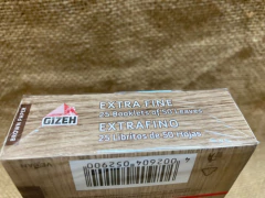 1 Caja De 25 Libritos Papel Gizeh Brown Sin Blanquear 78mm - tienda online