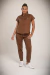 AMBO KATE CHOCOLATE SPANDEX SLIM - PRIM WEAR