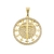 Pingente Mandala Cruz Cravejada Banhado a Ouro - comprar online