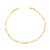 Pulseira Elo Groumet 3x1 Banhada a Ouro