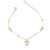 Pulseira Bolinhas e Borboletas Banhada a Ouro