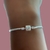 Pulseira Bracelete para Berloques Banhada a Prata na internet