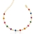 Pulseira Coraçõezinhos Colors Banhada a Ouro