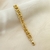 Pulseira Elos Largos Duplo Banhada a Ouro na internet