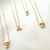 Colar Letra Cravejada Zircônia Cristal Banhado a Ouro - loja online
