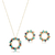 Conjunto Mandala Zirconias Coloridas Banhado a Ouro - comprar online