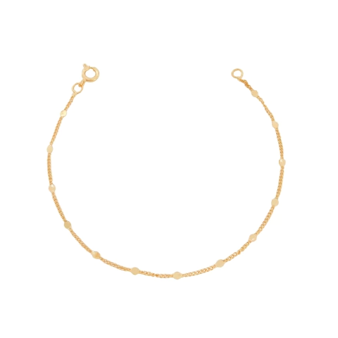 Pulseira Chapinha Banhada a Ouro