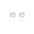 Brinco Ponto de Luz 4mm Banhado a Ouro
