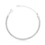 Pulseira Fita Italiana 3 mm Banhada a Prata