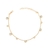 Pulseira Fita Com Pontos De Luz Banhada a Ouro