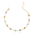 Pulseira Pedrinhas Coloridas Banhada a Ouro