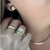 Anel Largo Luxo Microzircônias Cristais Banhado a Ouro - Lys Lazuli Semijoias