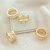 Anel Largo Com Zircônias e Mini Quadrados Banhado a Ouro - comprar online