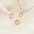 Conjunto Círculo Cravejado Zircônias Colors Banhado a Ouro