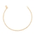 Pulseira Cordão Baiano Fina Banhada a Ouro