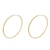 Brinco Argola Lisa 6,2 cm Banhado a Ouro