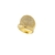 Anel Largo Luxo Microzircônias Cristais Banhado a Ouro - comprar online