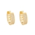 Brinco Argolinha Cravejada Cristal Banhado a Ouro - comprar online