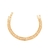 Pulseira Malha Com Riviera Banhada a Ouro
