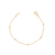 Pulseira Infantil Bolinhas Lisas Banhada a Ouro