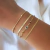 Pulseira Pedrinhas Coloridas Banhada a Ouro - comprar online