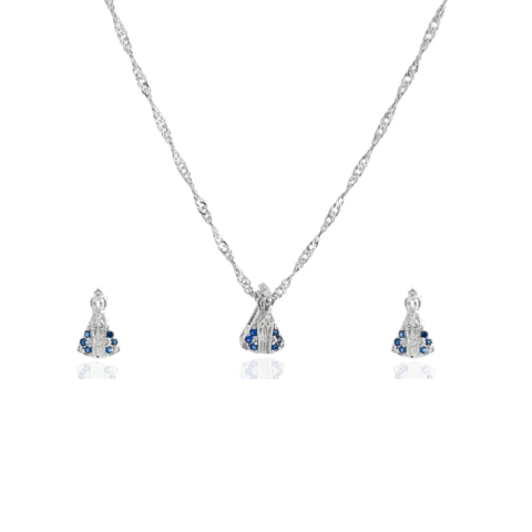 Conjunto Nossa Senhora Aparecida Banhado a Prata