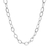 Colar Choker Elos Ovais Largos Banhada a Prata - comprar online