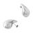 Brinco Max Gota Inteira Lisa Banhado a Prata - comprar online