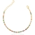 Pulseira Riviera Colorida Banhada a Ouro