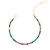 Pulseira Riviera Zircônias Coloridas 2,5mm Banhada a Ouro