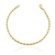 Pulseira Cordão Baiano 3mm Banhada a Ouro