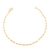 Pulseira Elo Cadeado Banhada a Ouro