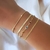 Imagem do Pulseira Fita Italiana 3 mm Banhada a Ouro