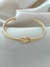 Bracelete Com Nó Banhado a Ouro - Lys Lazuli Semijoias