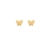 Brinco Borboleta Lisa Banhado a Ouro - comprar online