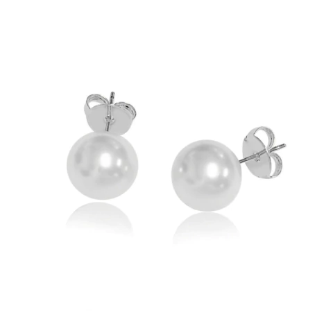 Brinco De Pérola Banhado a Prata