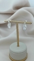 Brinco Trabalhado Com Navete Cristal Banhado a Prata - comprar online