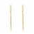 Brinco Gota Zircônia Crista com Franjas Banhado a Ouro - comprar online