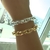 Pulseira Elos Cadeados Banhada a Prata - comprar online