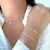 Pulseira Mini Corações Zircônias Cristais Banhada a Ouro - Lys Lazuli Semijoias