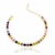 Pulseira Riviera Redonda Colors Banhada a Ouro