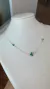 Colar Choker Trevo Verde com Ponto de Luz Banhado a Prata - comprar online