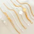 Pulseira Dupla Trabalhada Banhada a Ouro - comprar online
