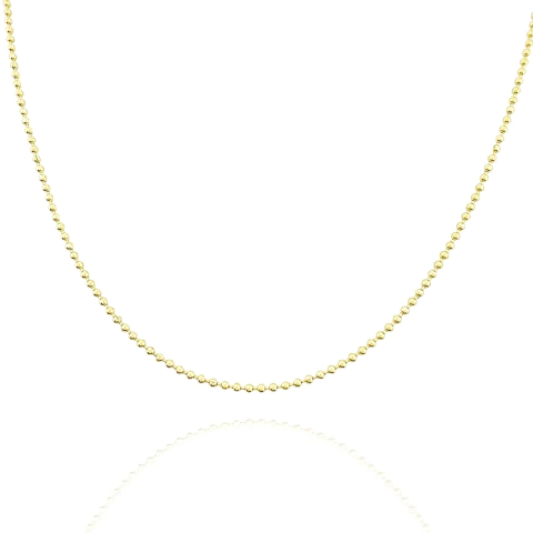 Colar Choker de Bolinhas Banhado a Ouro