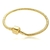 Pulseira Bracelete para Berloques Banhada a Ouro