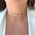 Choker Aro Liso Aberto Banhado a Ouro