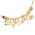 Berloque Serpente Cravejada Cristal Banhado a Ouro - comprar online