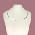 Colar Choker Aro Fita Banhada a Prata